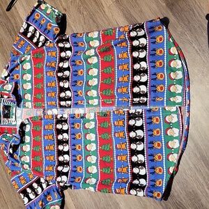 Denim & Flower Festive Green and Blue Shirt